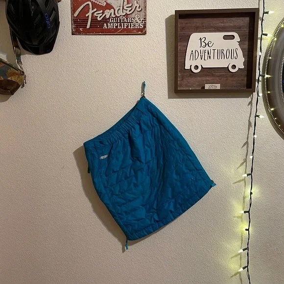 SKHOOP XS blue Scandinavian insulated down Winter skirt - Picture 8 of 8